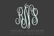 Annabel Monogram Desktop OTF Font, a Script Font by HERRINGTON DESIGN (Thumbnail 2 of 3)