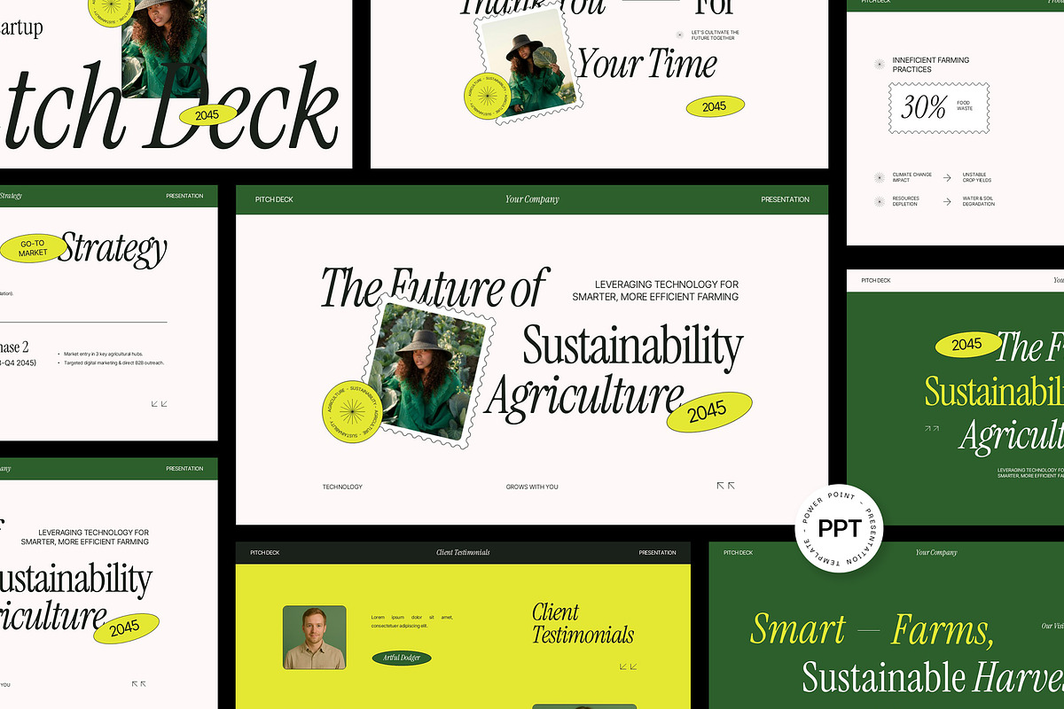 Agriculture Pitch Deck Powerpoint preview 2