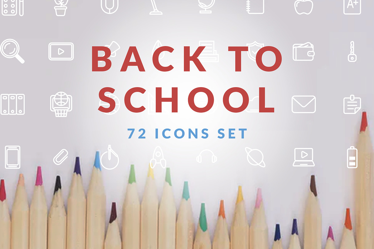 Back to School Icons set, an Icon by helgascandinavus (Photo 1 of 5)