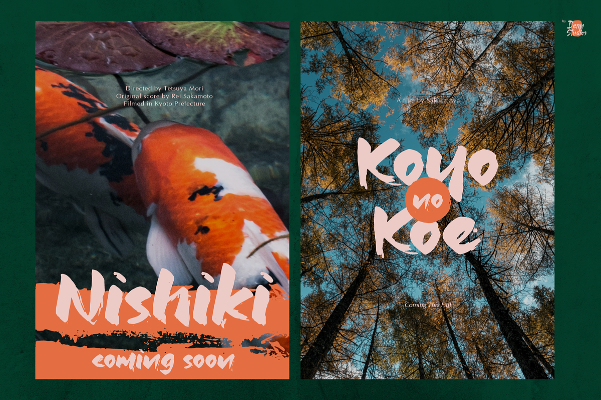 Jinsei | Japanese Solid Brush, a Handwritten Font by Denustudios (Photo 8 of 12)