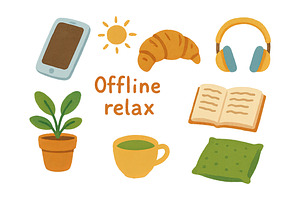 Digital illustration of offline rela, an Illustration by Dvoevnore photos
