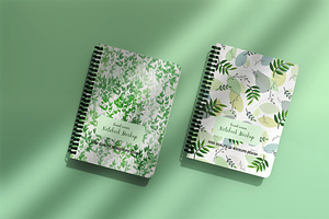 Realistic round notebook mockup