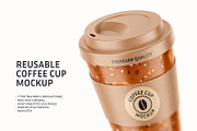 Reusable Coffee Cup Mockup, a Cups & Container Mockup by ShooShooShop (Thumbnail 1 of 4)