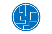 Microcircuit icon design template, a Solid Icon by Sumberpangan (Thumbnail 2 of 3)