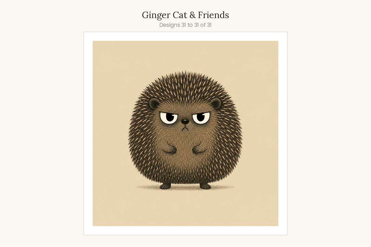 Ginger Cat & Friends Clip Art, an Animal Illustration by LanternkinStudio (Photo 11 of 15)