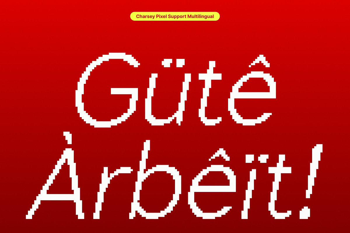 Charsey Pixel, a Sans Serif Font by Craft Supply Co. (Photo 5 of 8)
