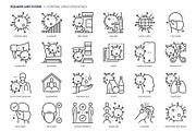 Square line icons, an Outline Icon by Howcolour (Thumbnail 75 of 85)