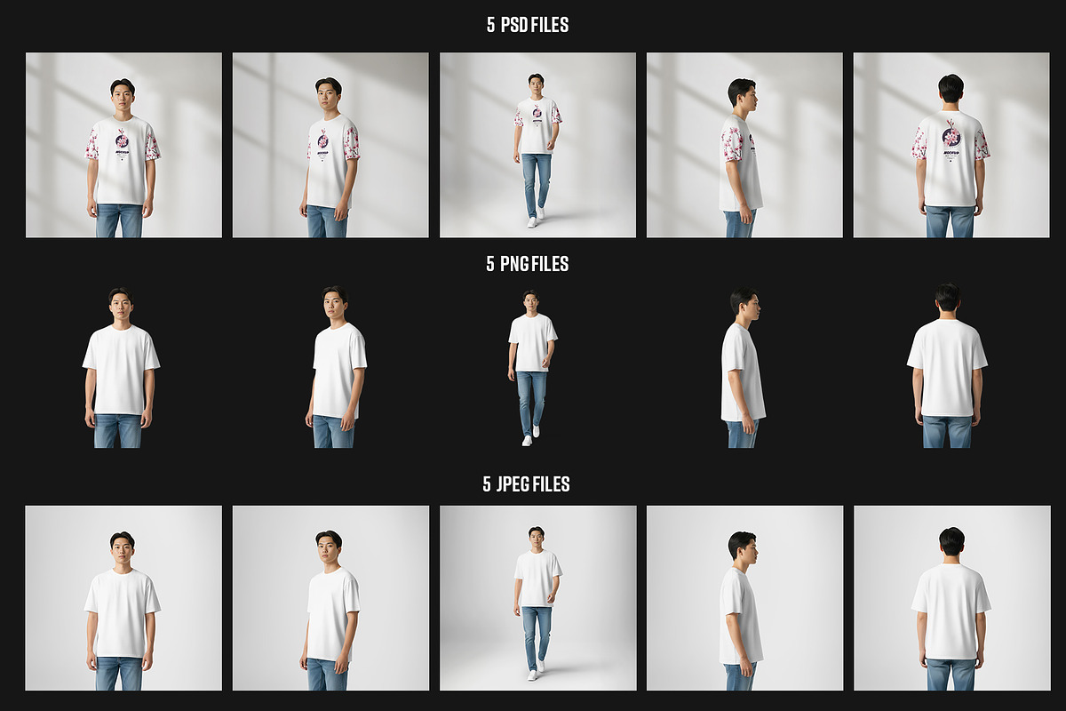 T-Shirt Mockup Asian. Generated Ai, a Shirt Mockup by Grow Design Craft Studio (Photo 7 of 7)