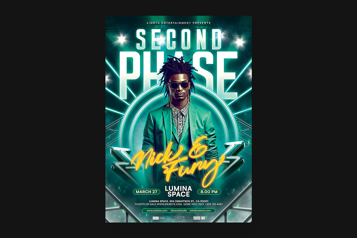 DJ Flyer Template, a Flyer Template by Bornx Design (Photo 5 of 6)