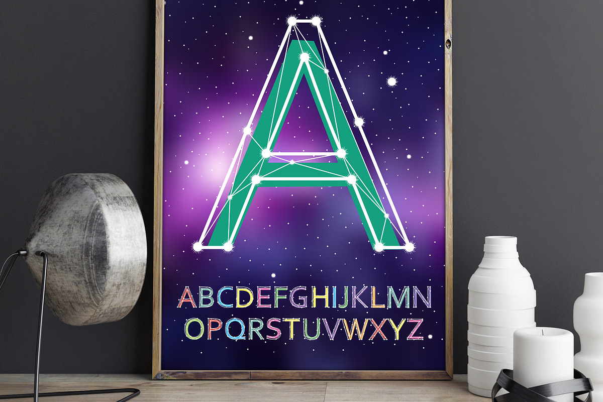 Font constellation vector