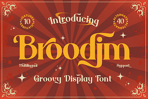 Broodim Groovy Retro Font