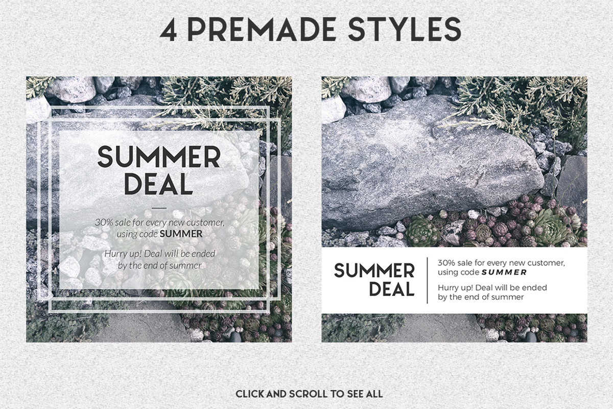 Natural Background Post Generator, a Social Media Template by WBS Design (Photo 8 of 11)