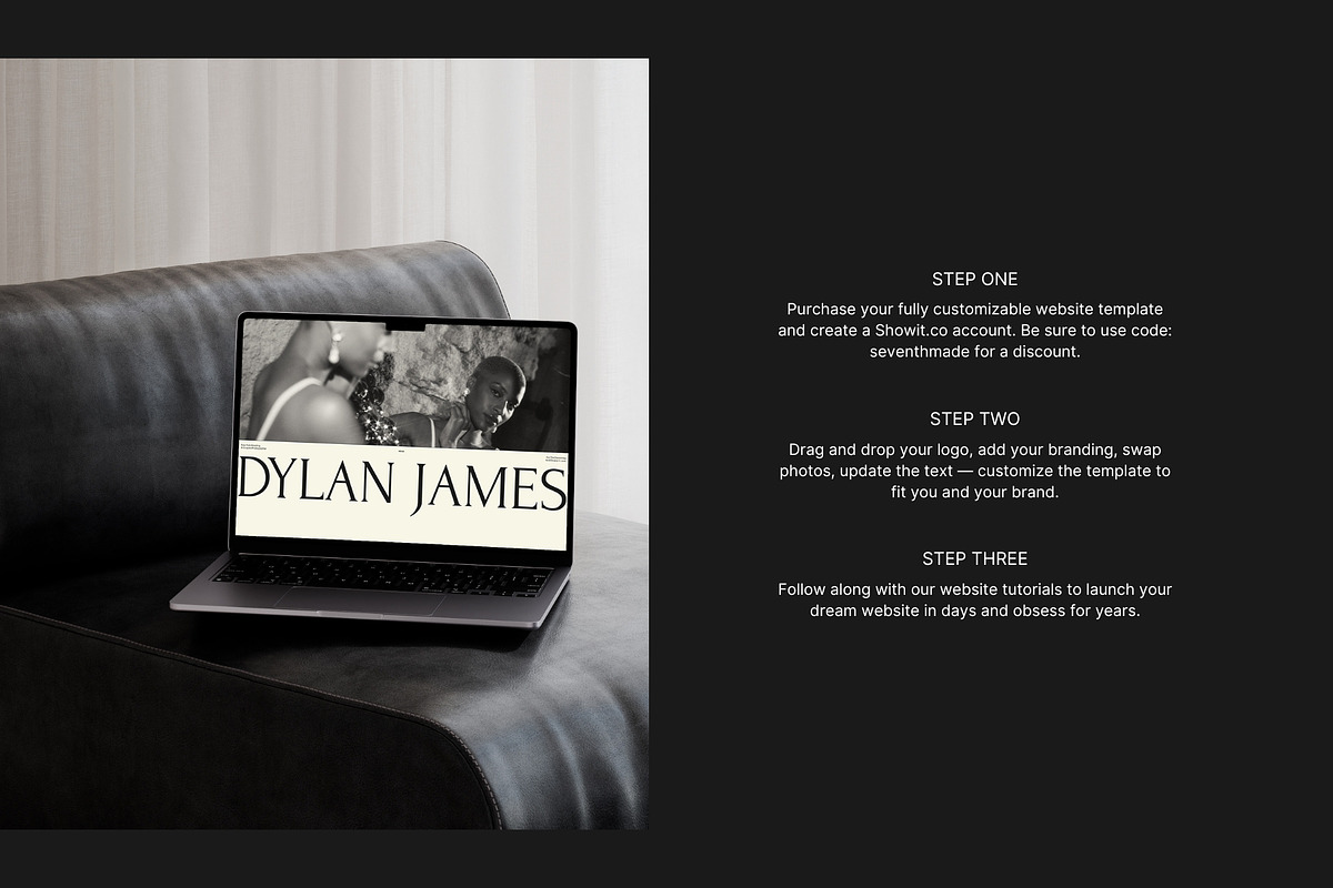 Bold Showit Photography Template, an App Template by Seventh Made (Photo 4 of 4)