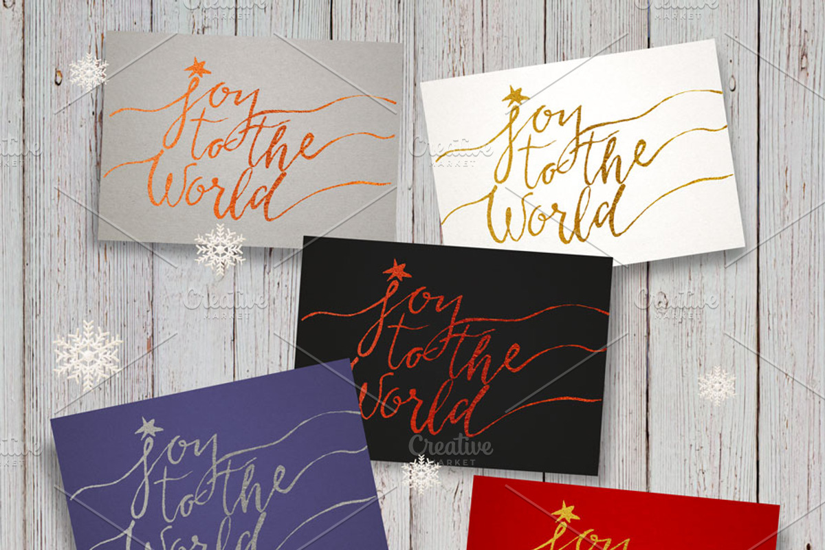 Christmas lettering card, a Card Template by Inna Vinchenko Designs (Photo 4 of 4)
