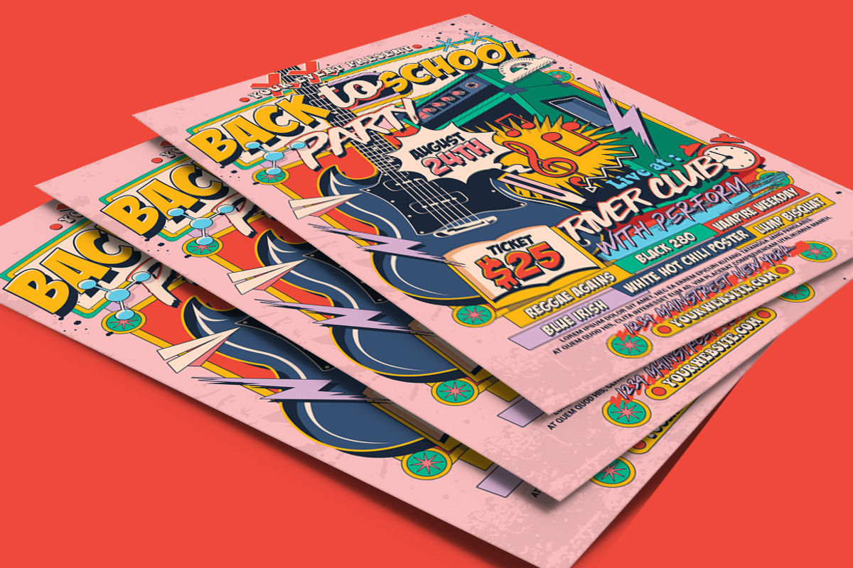 Back to School Party Flyer, a Flyer Template by Muhamad Iqbal hidayat (Photo 4 of 4)
