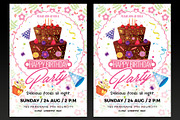 Birthday Party Flyer Template, a Flyer Template by designblends@gmail.com (Thumbnail 1 of 3)