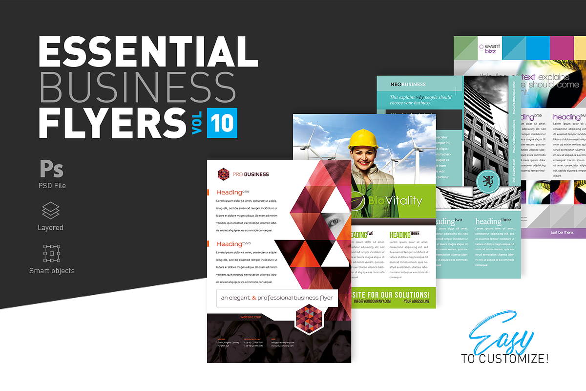 Essential Business Flyers Vol 10, a Flyer Template by Reclameworks