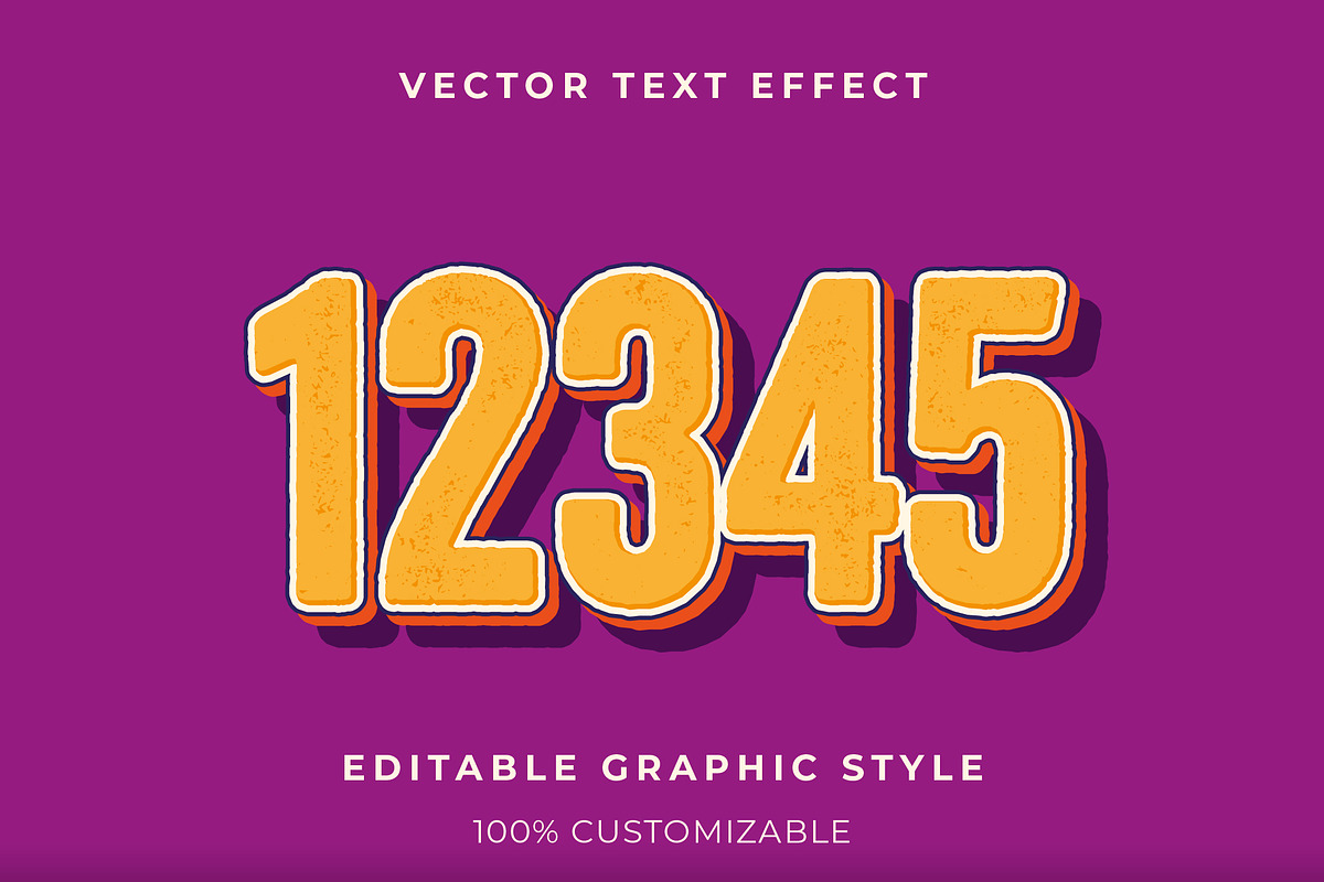 Textured Comic Blocky Text Effect preview 2