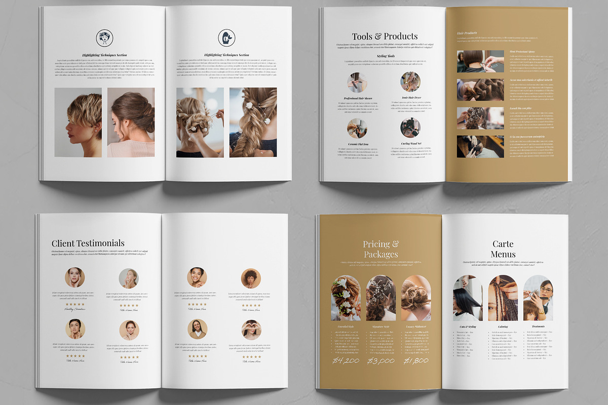 Hairstyling Portfolio Template preview 4