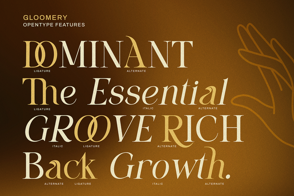 Gloomery - Beauty Luxury Serif Font, a Serif Font by PuriCreative (Photo 3 of 10)
