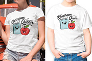 Classroom Queen Teacher T-Shirt SVG, an Object Illustration by Ghagra (Thumbnail 4 of 7)