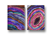 Agate 2 watercolor collection, a Texture Graphic by digital_essence (Thumbnail 8 of 12)