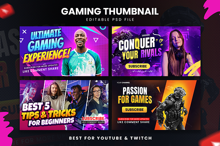 Gaming Youtube Thumbnails