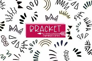 Bracket| Symbols Fonts, a Symbol Font by Sirinart