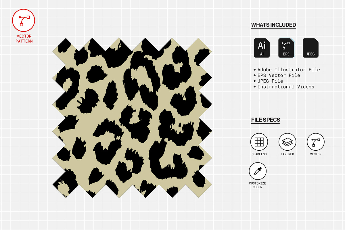 Custom Leopard Seamless Animal Print, a Pattern Graphic by Swatch Supply (Photo 2 of 8)