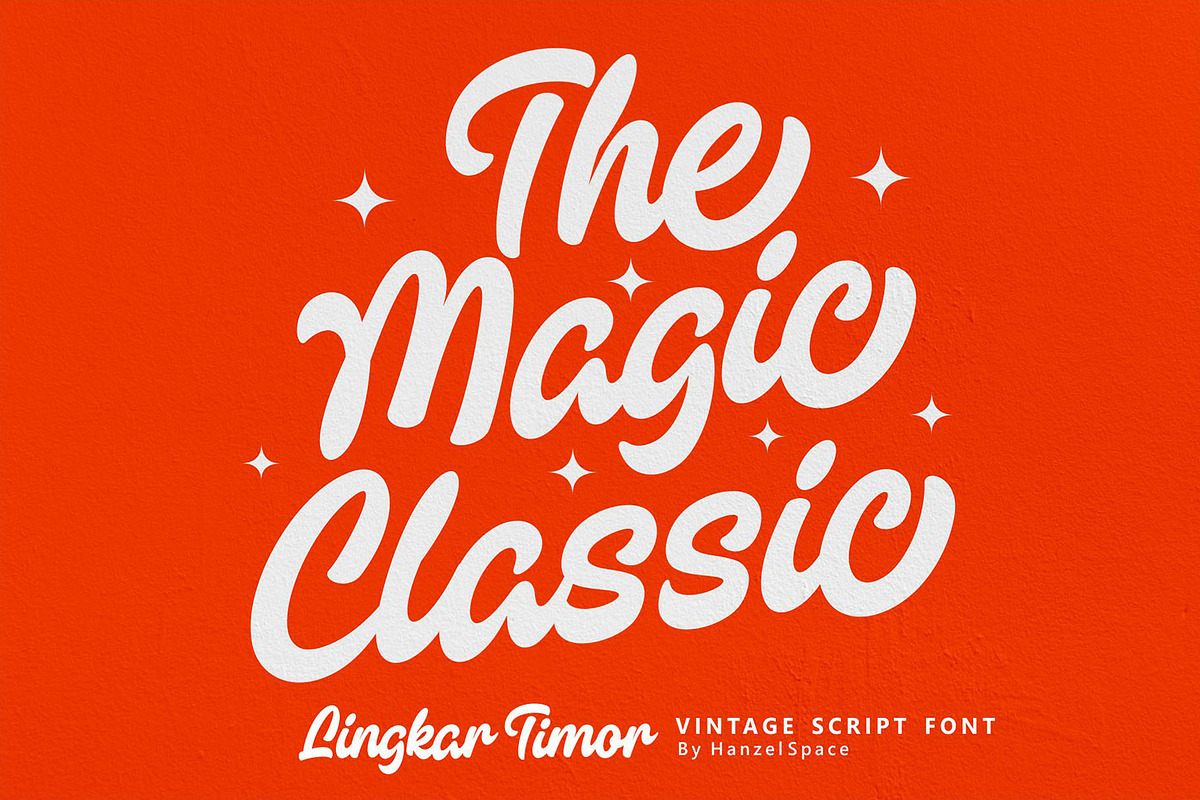 Lingkar Timor - Vintage Script Font, a Script Font by HanzelSpace Studio (Photo 4 of 6)