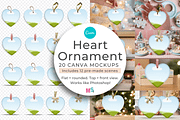Heart Ceramic Ornament Canva Mockup, a Mockup by Mockup Scene (Thumbnail 1 of 18)