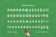 Pufilo Tropic | Rounded Playful Sans, a Sans Serif Font by gracetype_studio (Thumbnail 11 of 12)