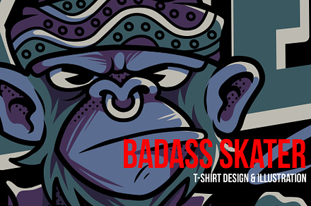 Badass Skater Illustration