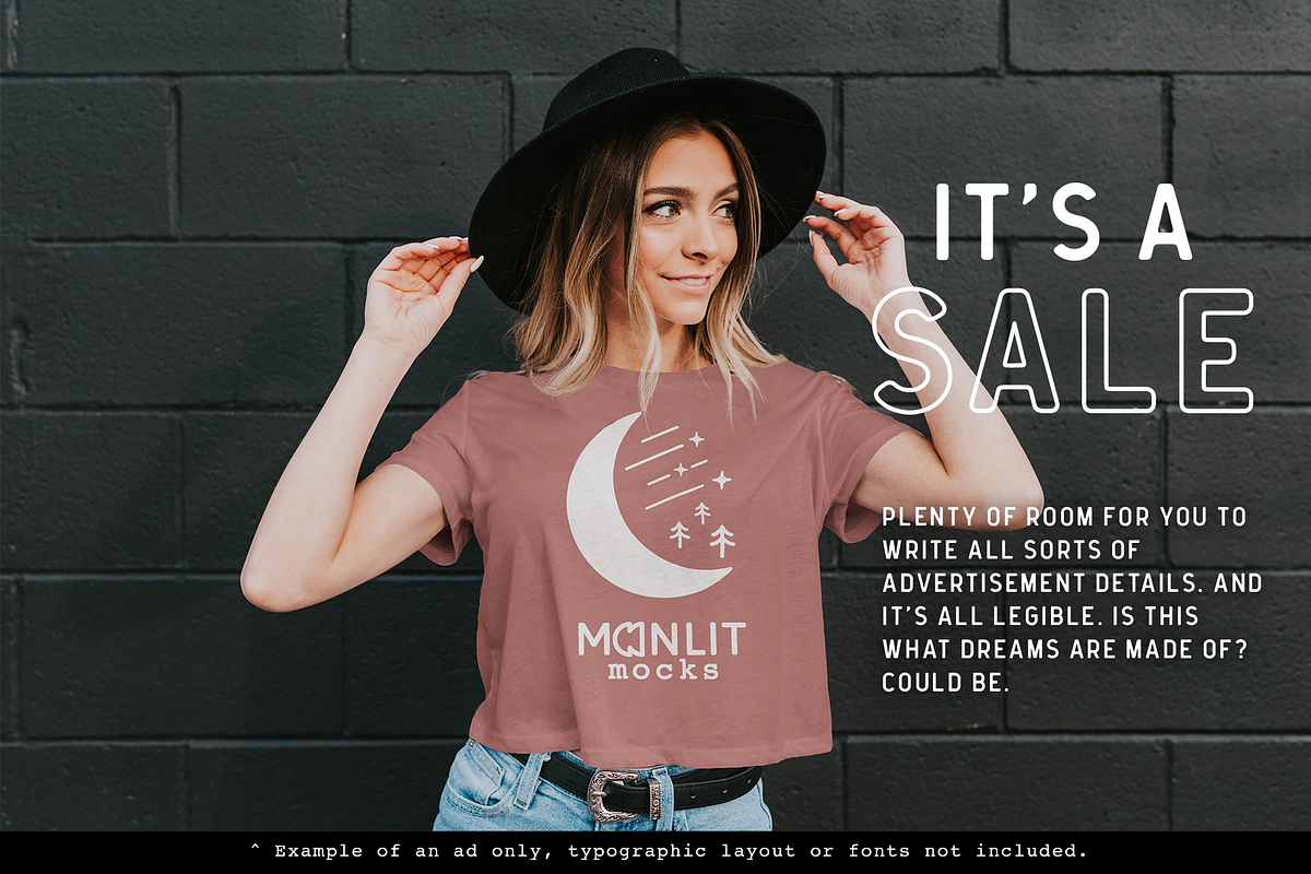 Bella Canvas 8882 Crop Shirt Mockup, a Shirt Mockup by Moonlit Mocks (Photo 5 of 6)