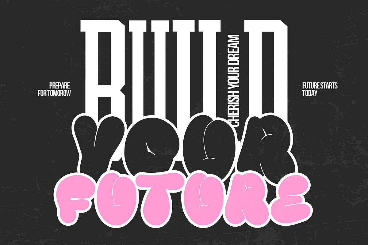 Woof Dawg | Bubble Graffiti, a Handwritten Font by Denustudios (Photo 2 of 15)