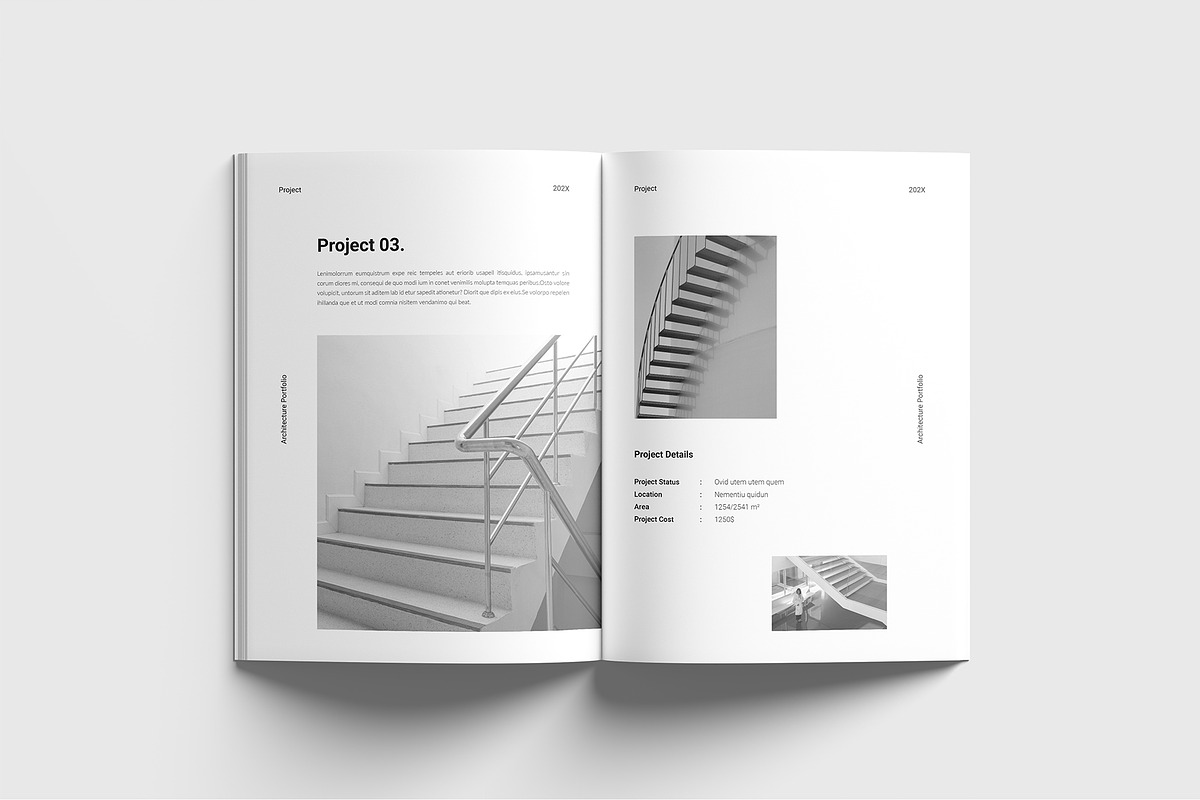 Architecture Portfolio Template, a Brochure Template by RusenoelType (Photo 6 of 9)