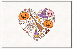 Halloween Heart PNG Sublimation, a Work Illustration by CraftArtStudio