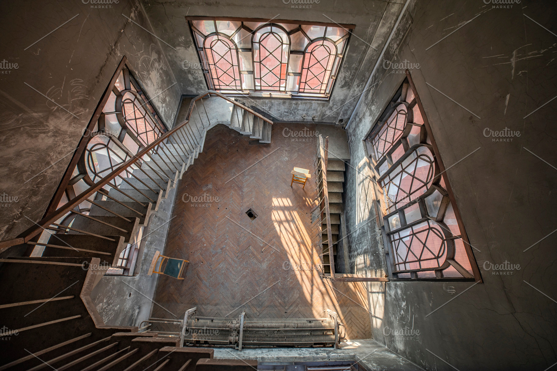 stairs inside the tower in the Church of Saints Simeon and Helen, a Photo by Pictures for you!!!!!!!!!