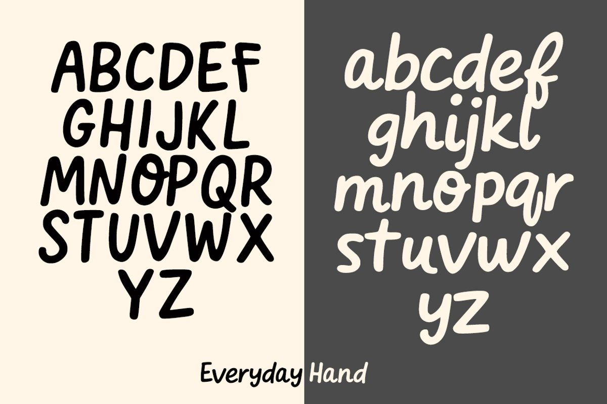 Everyday Hand – Natural Handwritten, a Handwritten Font by cocodesign (Photo 2 of 6)