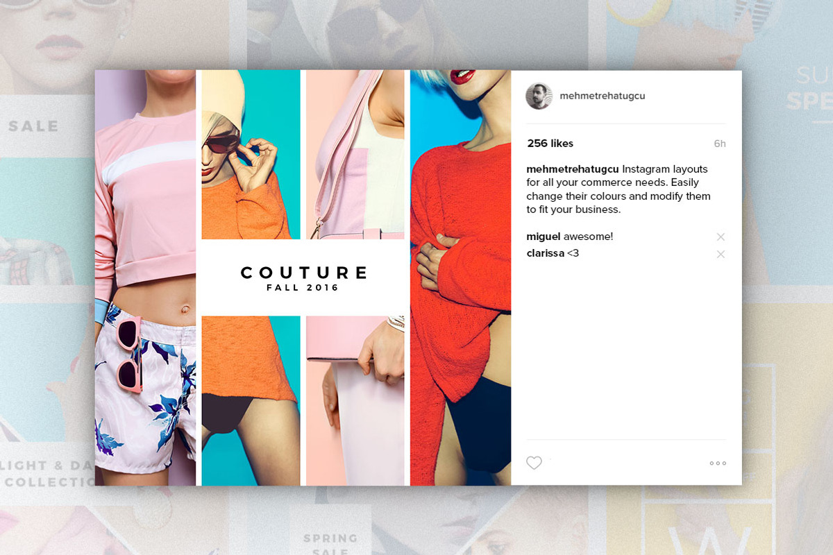 Instagram Commerce Pack, a Social Media Template by Tugcu Design Co. (Photo 4 of 5)