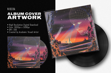 Album Cover Artwork - RetroFuturism, a Wallpaper Graphic by Nibera