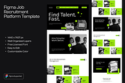 Figma Job Recruitment Platform, a Websites & App Template by Musara (Thumbnail 1 of 6)