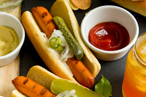 Hot dogs stock picture