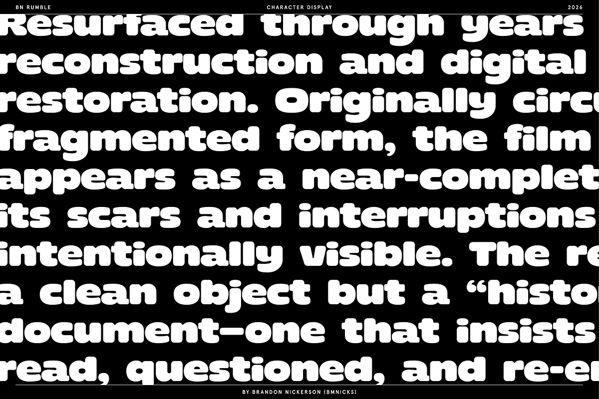 BN Rumble, a Sans Serif Font by Bnick (Photo 14 of 16)