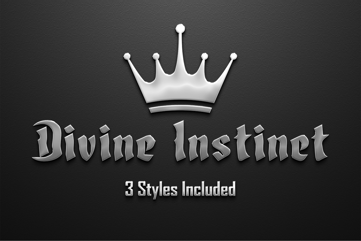 Divine Instinct, a Blackletter Font by Dz Akali (Photo 7 of 8)
