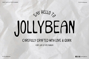 YJC Jollybean, a Handwritten Font by YENTY JAP CO