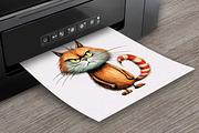 Quirky & Whimsical Cat Clipart Set, an Animal Illustration by PaintPixelCo (Thumbnail 9 of 10)