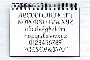 Amy Script Hand Lettered Font