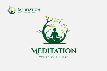 Yoga Logo, Meditation Logo, Fitness