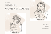 Minimal Women & Coffee, a Person Illustration by AMMi (Thumbnail 3 of 6)